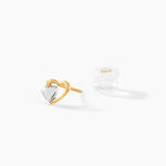 Boucles D'oreilles Puces Frantsesa Or Jaune - Puces Femme | Marc Orian