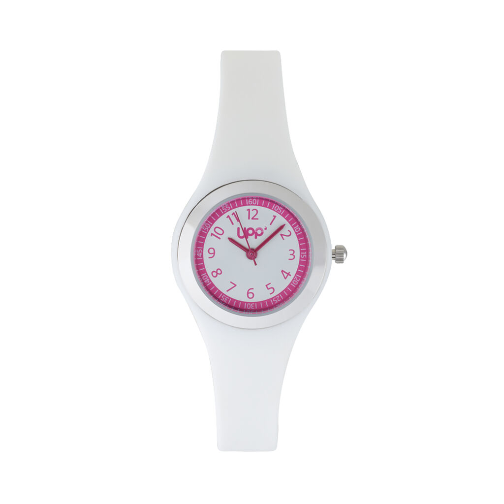 Montre Upp Camille Blanc Et Rose - Montres avec chiffres Enfant | Marc Orian