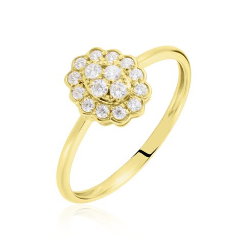 Bague Or Jaune Catharine Oxyde De Zirconium - Bagues avec pierre Femme | Marc Orian