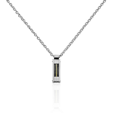 Collier Charlie-rose Acier Blanc - Colliers Homme | Marc Orian
