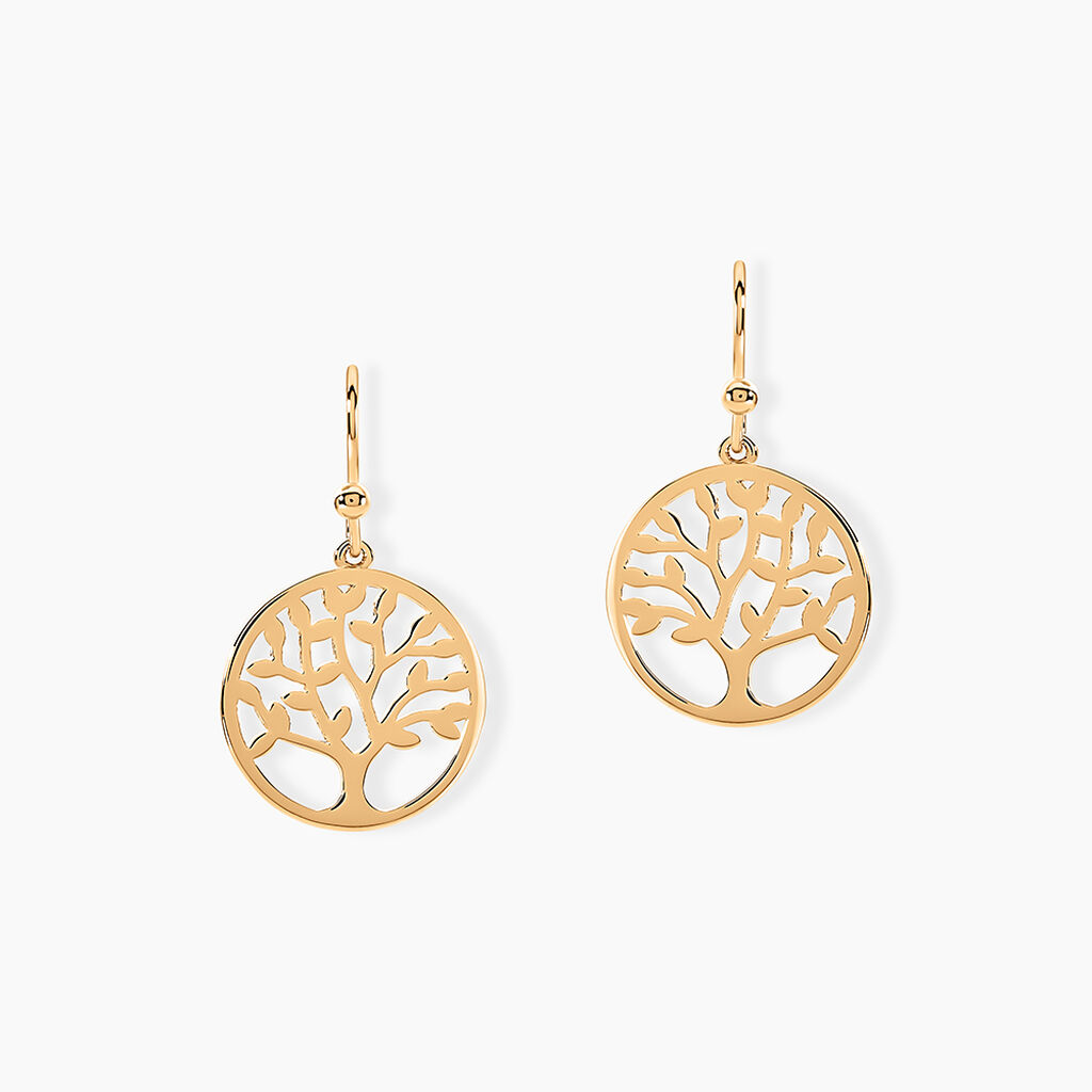 Boucles D'oreilles Pendantes Plaqu&eacute; Or Laora - Pendantes Femme | Marc Orian