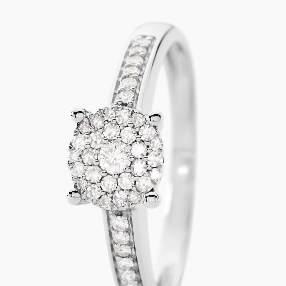 Bague Serena Or Blanc Diamant - Parures de mariage Femme | Marc Orian