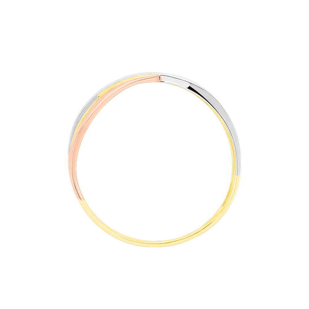 Bague Cramitia Or Tricolore Diamant - Bagues pierres précieuses Femme | Marc Orian