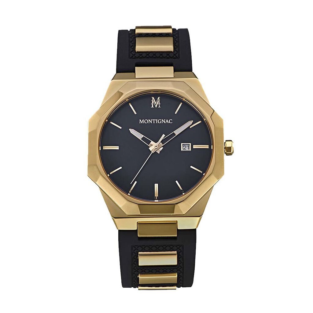 Montre Montignac Octogon Noir - Montres &eacute;tanches Homme | Marc Orian