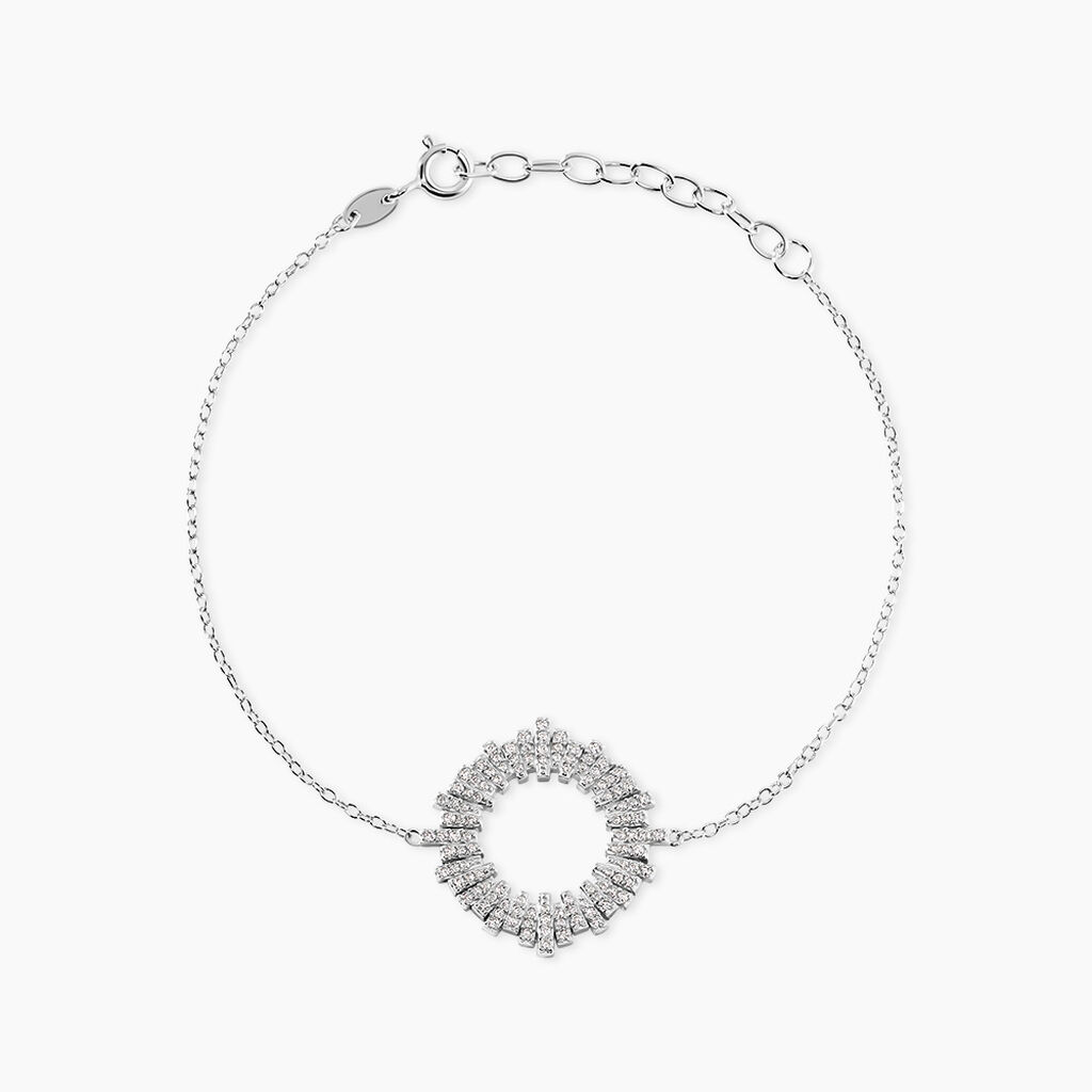 Bracelet Doretta Argent Blanc Oxyde De Zirconium - Bracelets fantaisie Femme | Marc Orian