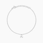 Bracelet Gil Argent Blanc - Bracelets fantaisie Femme | Marc Orian