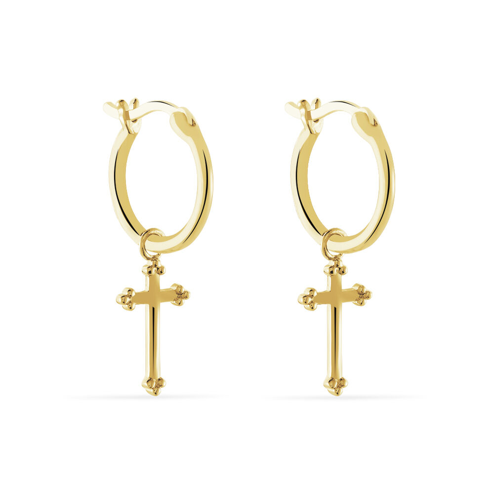 Creoles Plaqu&eacute; Or Neela - Boucles d'oreilles pampille Femme | Marc Orian