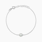 Bracelet Margot Argent Blanc Nacre Oxyde De Zirconium - Bracelets fantaisie Femme | Marc Orian