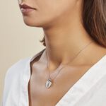 Pendentif Axelia Argent Blanc - Bijoux personnalis&eacute;s Unisex | Marc Orian