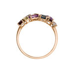 Bague Leonice Or Rose Topaze Amethyste - Bagues pierres fines Femme | Marc Orian