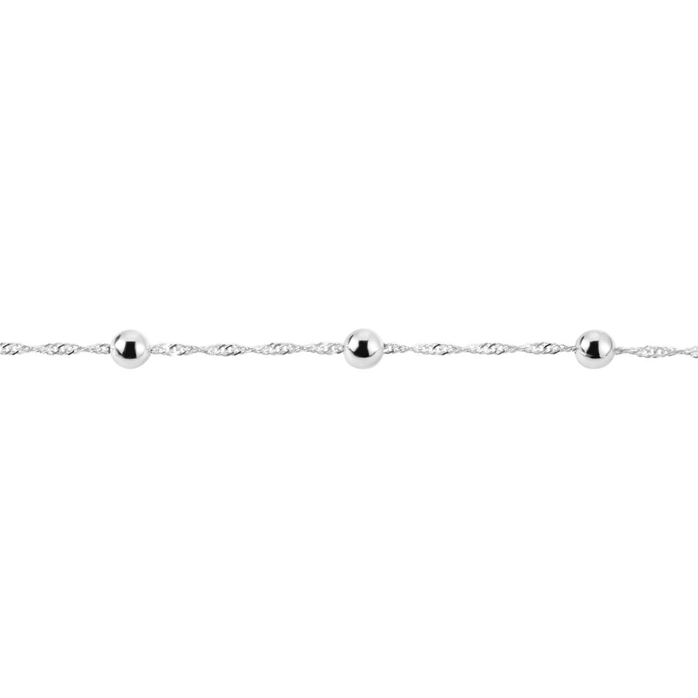 Bracelet Amarylis Argent Blanc - Bracelets chaînes Femme | Marc Orian