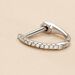 Créole Unitaire Aryanna Or Blanc Diamant - Piercings d'oreilles Famille | Marc Orian