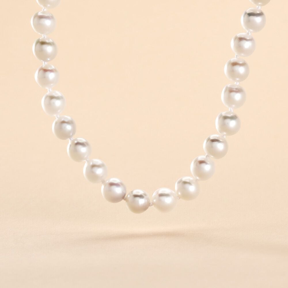 Collier Ghisele Or Jaune Perle De Culture D'akoya - Colliers avec pierres Femme | Marc Orian