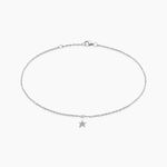 Cha&icirc;ne De Cheville Padmee Argent Blanc - Chaines de cheville Femme | Marc Orian