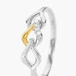 Bague Or Jaune Argent Blanc Oxyde De Zirconium - Bagues avec pierre Femme | Marc Orian