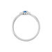 Bague Solitaire Carren Argent Blanc Oxyde De Zirconium