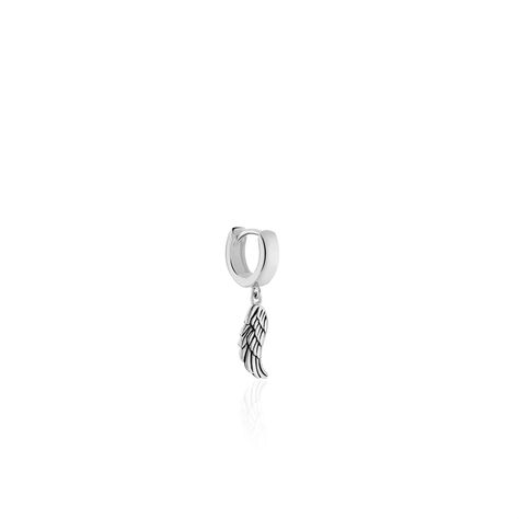 Créole Unitaire Argent Blanc Elias - Piercings d'oreilles Homme | Marc Orian