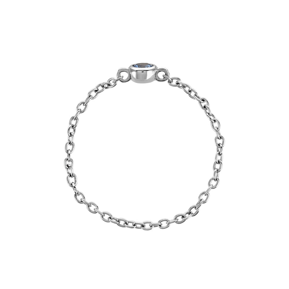 Bague Rio Argent Blanc Oxyde De Zirconium - Solitaires Femme | Marc Orian
