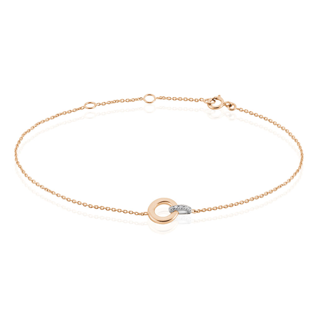 Bracelet Melynda Or Rose Diamant - Bracelets cha&icirc;nes Femme | Marc Orian