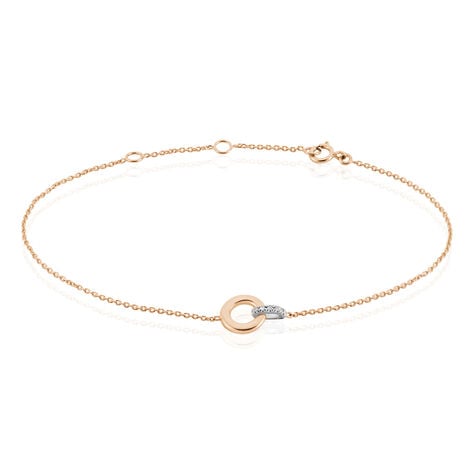 Bracelet Melynda Or Rose Diamant - Bracelets cha&icirc;nes Femme | Marc Orian