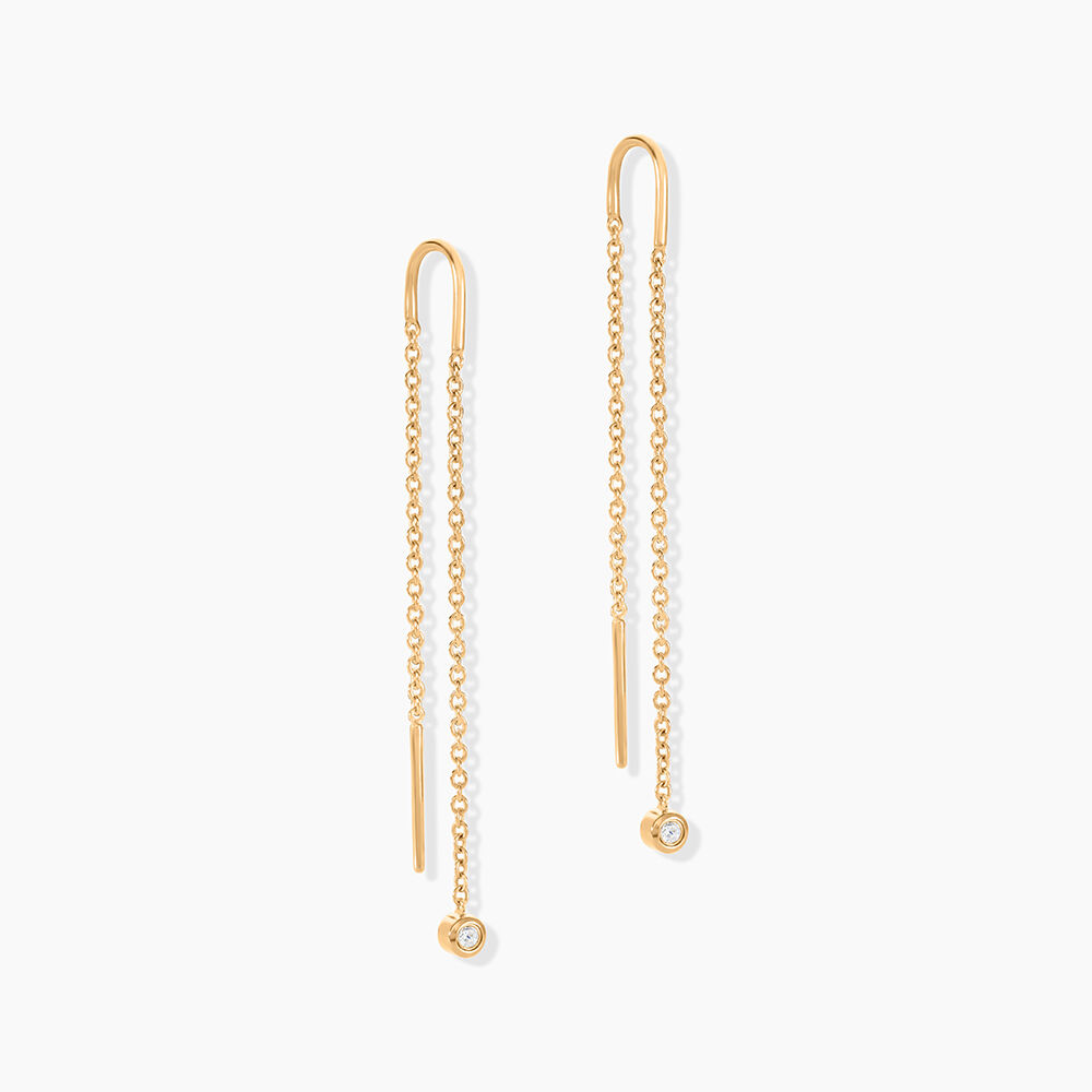 Bijoux D'oreilles Samiha Plaqu&eacute; Or Jaune Oxyde De Zirconium - Piercings d'oreilles Femme | Marc Orian