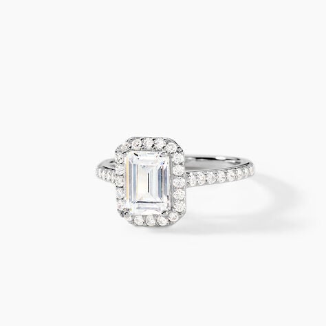 Bague Solitaire Cadmos Argent Blanc Oxyde De Zirconium - Solitaires Femme | Marc Orian