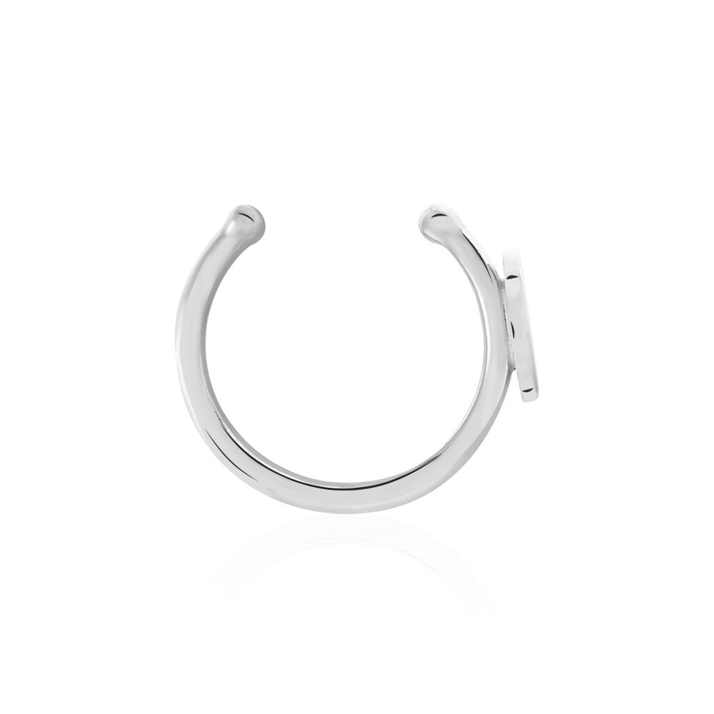 Boucles D'oreilles Puces Pierine Argent Blanc - Puces Femme | Marc Orian