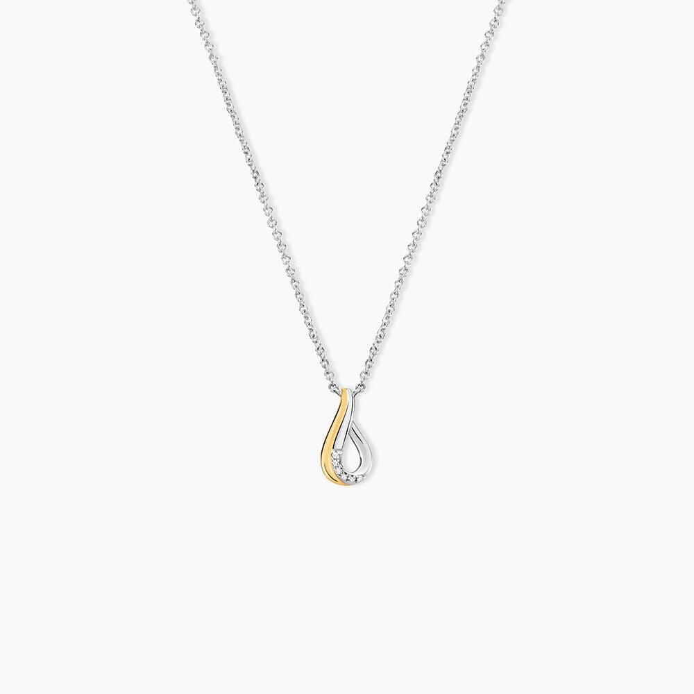 Collier Or Jaune Argent Blanc Oxyde De Zirconium - Colliers avec pierres Femme | Marc Orian
