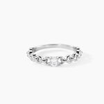 Bague Solitaire Moccus Argent Blanc Oxyde De Zirconium - Bijoux fantaisie Femme | Marc Orian