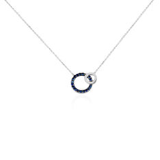 Collier Or Blanc Maybel Saphirs - Colliers Femme | Marc Orian