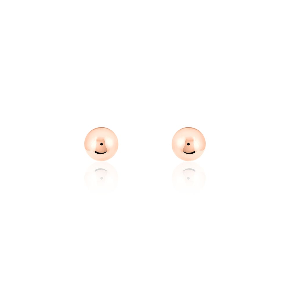 Boucles D'oreilles Puces Fidelia Boule Or Rose - Puces Femme | Marc Orian
