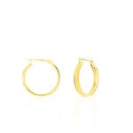 Cr&eacute;oles Dea Diamantees Fil Plat Or Jaune - Cr&eacute;oles Femme | Marc Orian