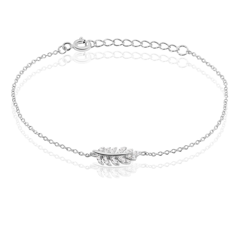 Bracelet Aleyna Argent Blanc Oxyde De Zirconium - Bracelets fantaisie Femme | Marc Orian