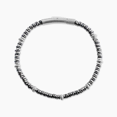 Bracelet Naturel Autres Noir H&eacute;matite - Bracelets cha&icirc;nes Homme | Marc Orian