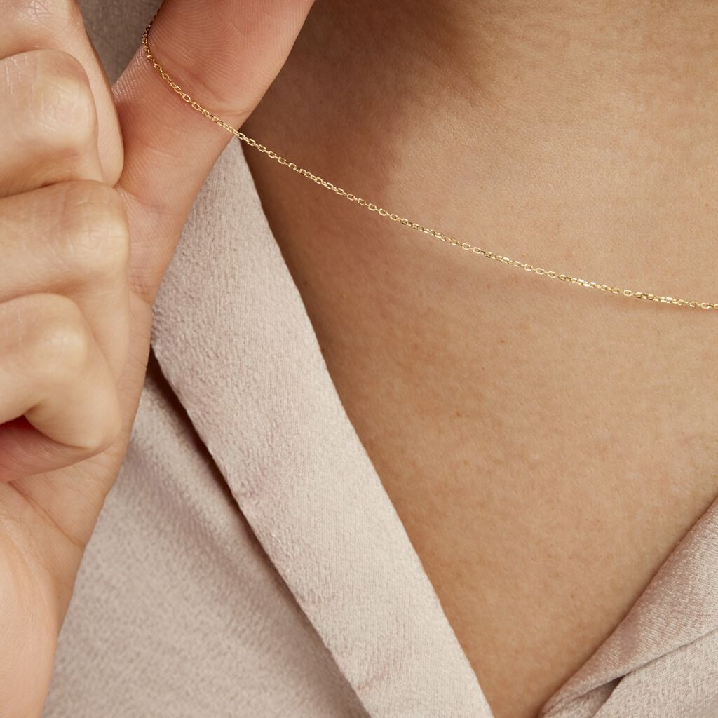 Chaîne Igoa Maille Forçat Diamantee Or Jaune - Chaines Famille | Marc Orian