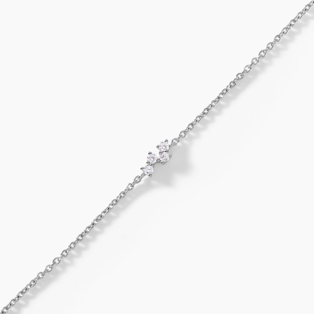 Bracelet Celma Argent Blanc Diamant Synthétique - Bracelets chaînes Femme | Marc Orian