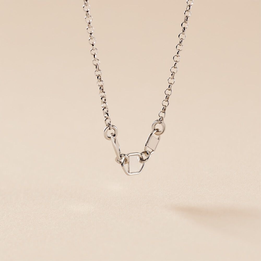 Collier Nissa Argent Blanc - Colliers fantaisie Femme | Marc Orian