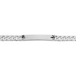 Bracelet Identit&eacute; Casper Argent Blanc - Gourmettes Femme | Marc Orian