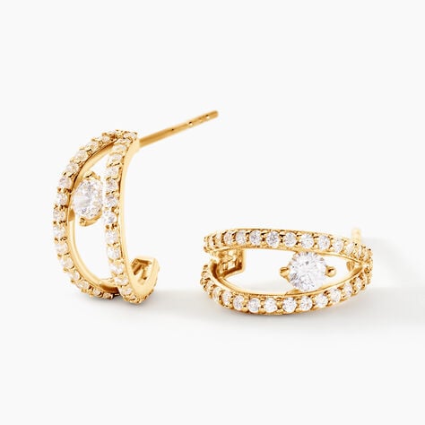 Cr&eacute;oles Tevye Or Jaune Oxyde De Zirconium - Cr&eacute;oles Femme | Marc Orian