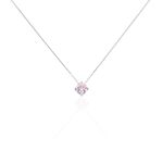 Collier Solitaire Argent Blanc Rio Santa Teresa Oxyde De Zirconium - Colliers solitaires Femme | Marc Orian