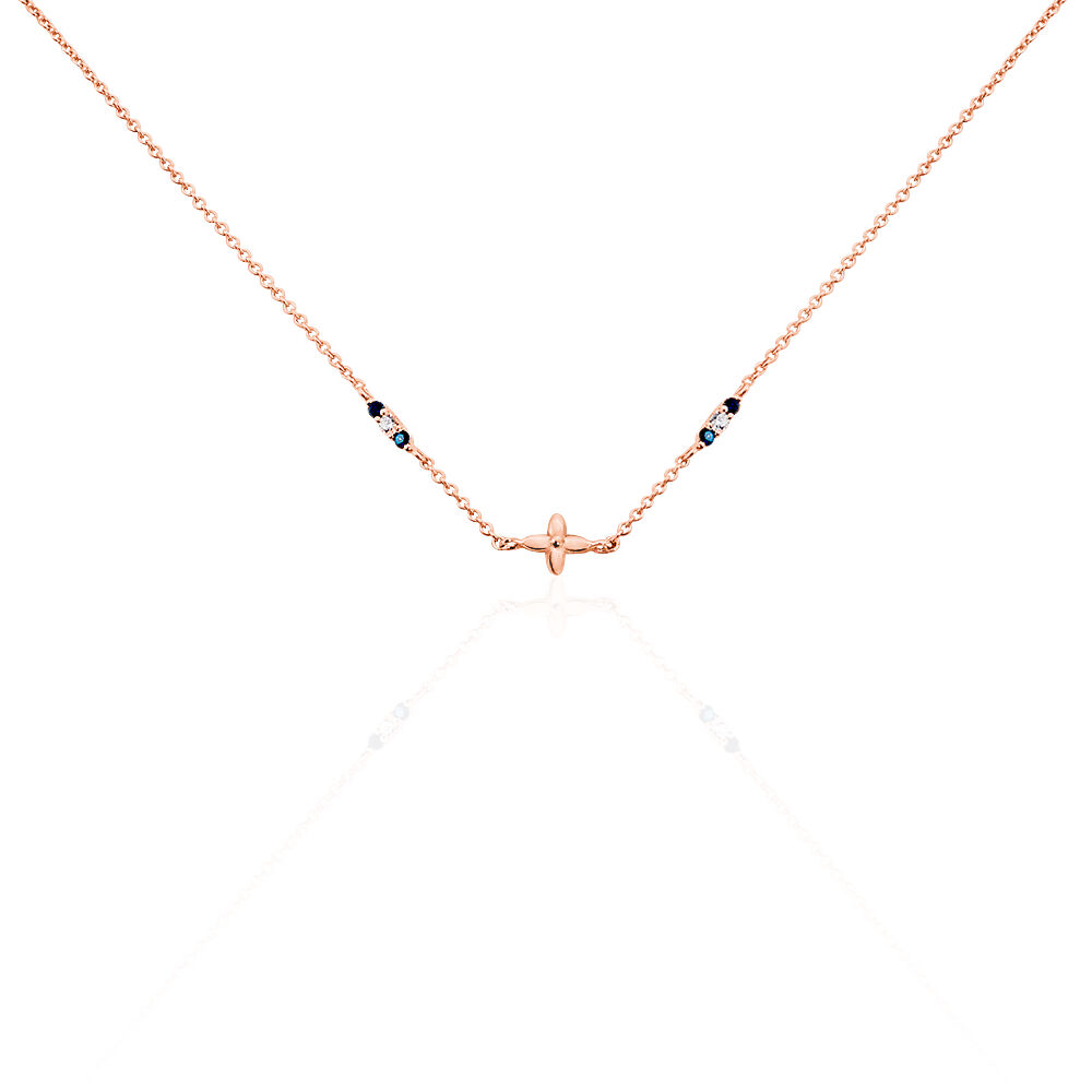 Collier Esia Argent Rose Oxyde De Zirconium - Colliers avec pierres Femme | Marc Orian