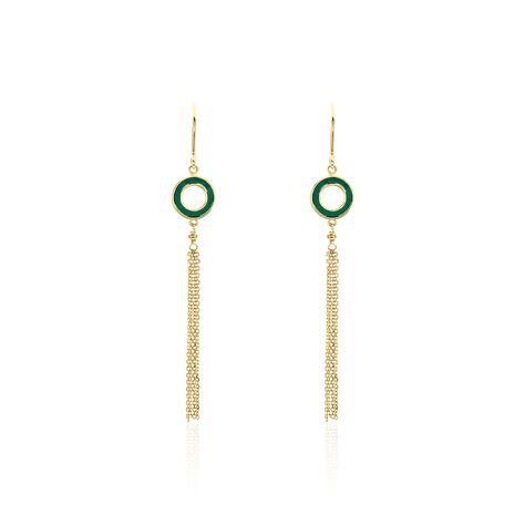 Boucles D'oreilles Pendantes Maryeme Infini Or Jaune - B3OFJW08740 • Marc  Orian