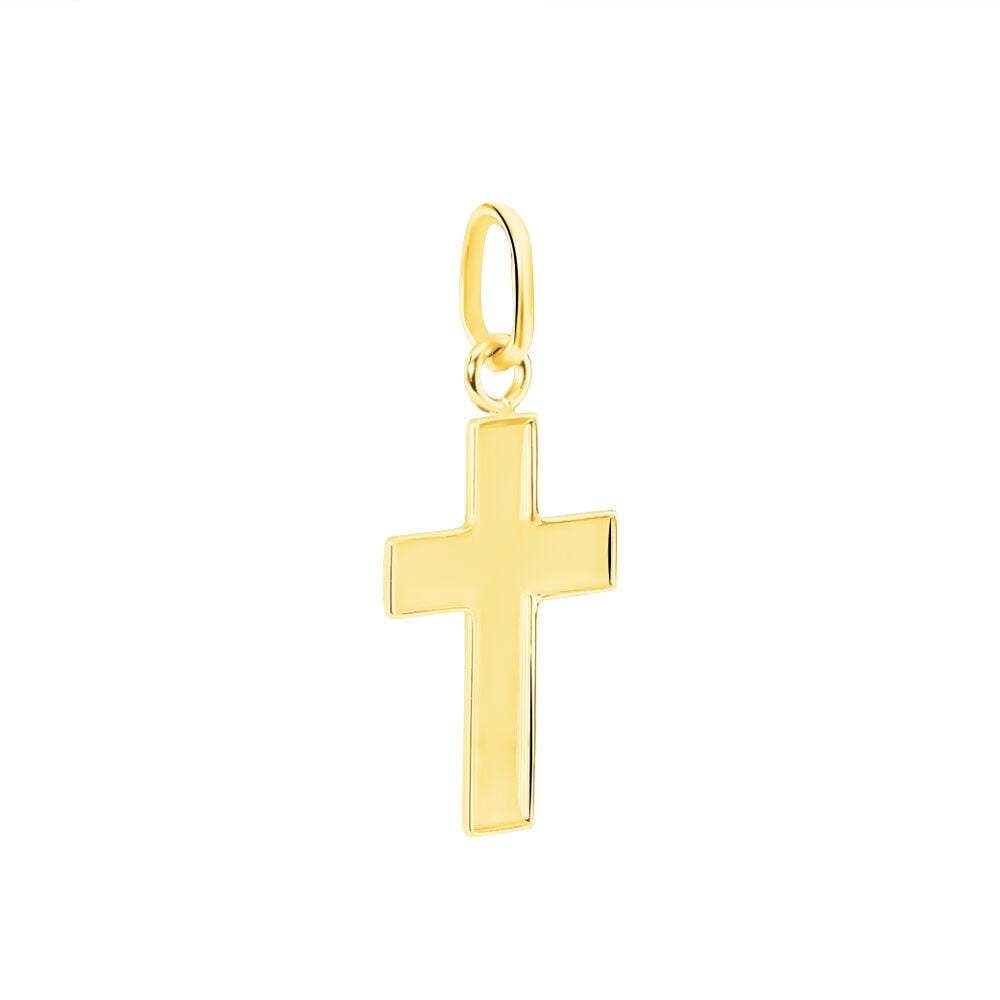 Pendentif Damian Croix Or Jaune - Pendentifs Famille | Marc Orian