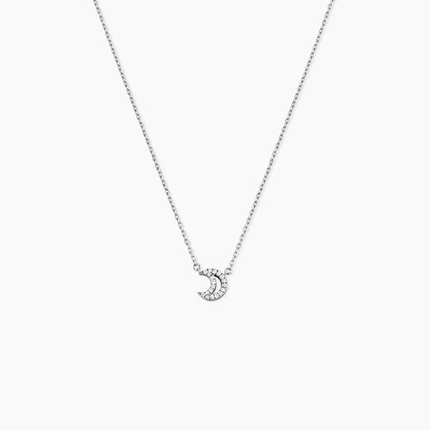 Collier Philine Argent Blanc Oxyde De Zirconium - Colliers avec pierres Femme | Marc Orian