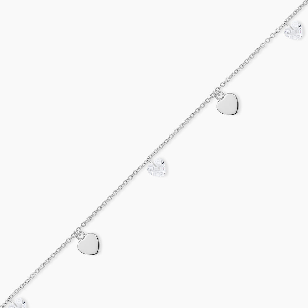 Cha&icirc;ne De Cheville Delarie Argent Blanc Oxyde De Zirconium - Chaines de cheville Femme | Marc Orian