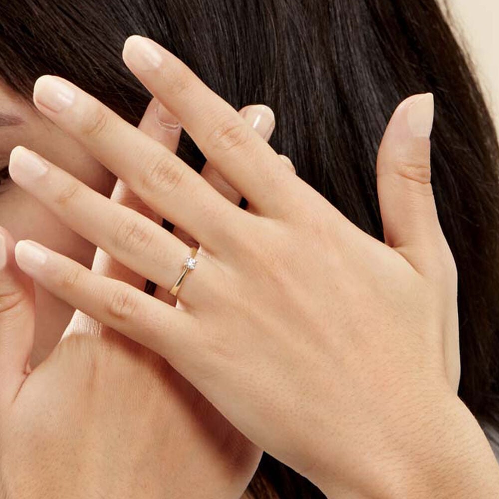 Bague Solitaire Victoria Or Jaune Diamant - Solitaires Femme | Marc Orian