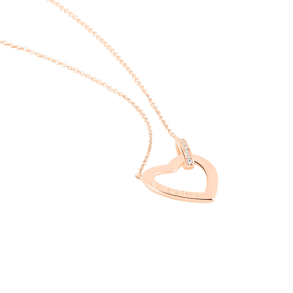 Collier Elanda Argent Rose Oxyde De Zirconium - Colliers avec pierres Femme | Marc Orian