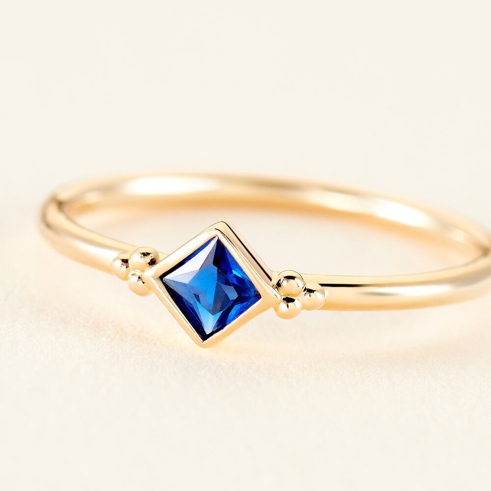 Bague Chepo Plaqué Or Jaune Spinelle - Bagues de promesse Femme | Marc Orian