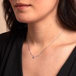 Collier Gemmie Argent Blanc Oxyde De Zirconium - Colliers avec pierres Femme | Marc Orian