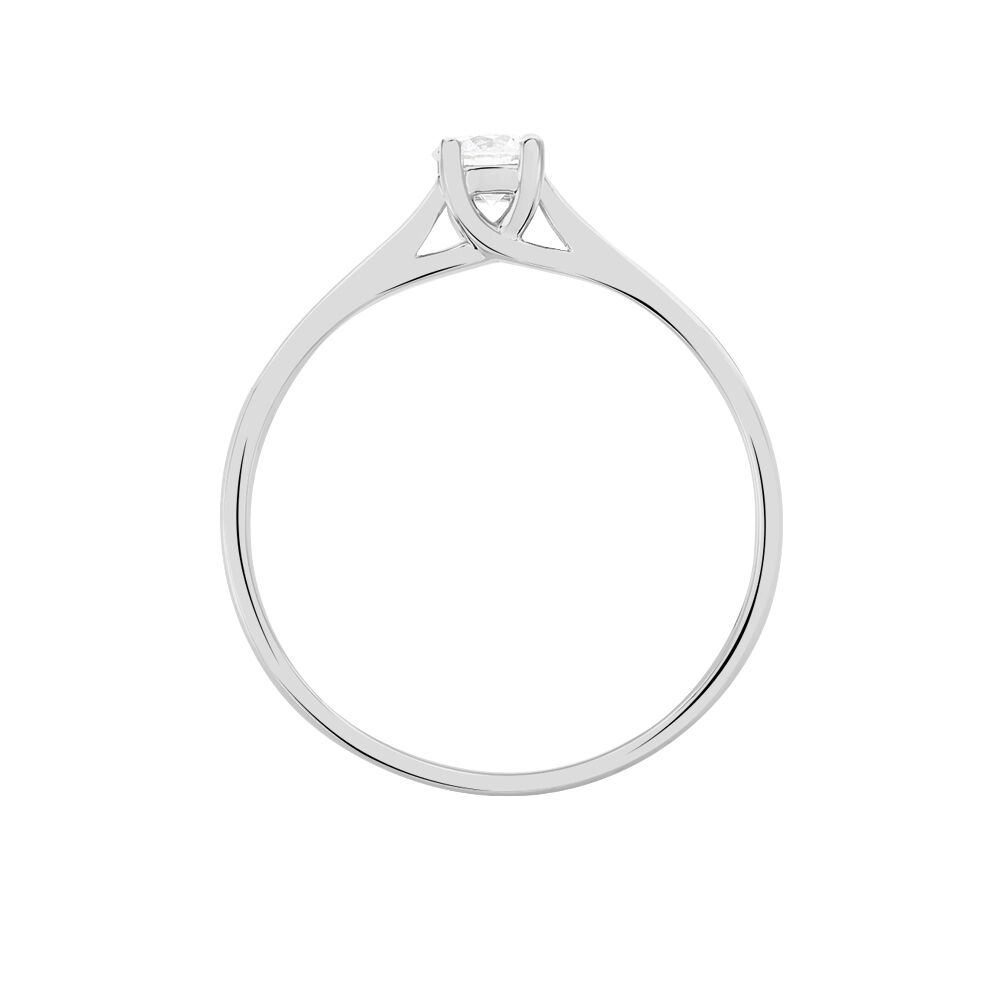 Bague Solitaire Victoria Or Blanc Diamant - Solitaires Femme | Marc Orian